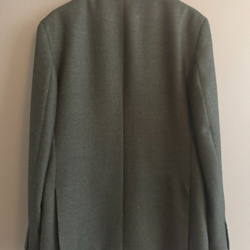 Wool Texture Jacket – Forest Green - image 4
